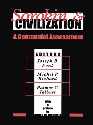 cover image of Sorokin and Civilization